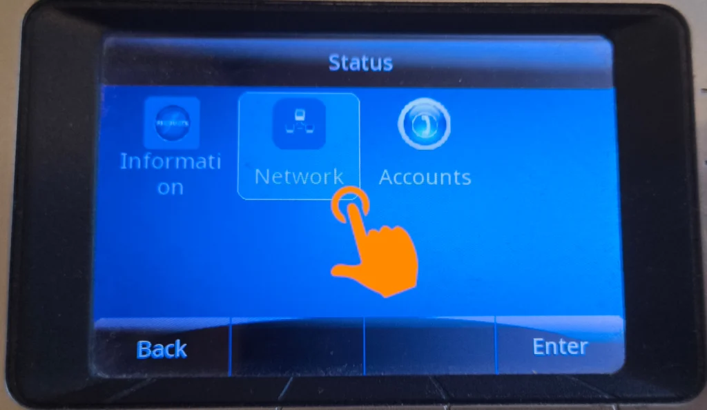 Ustawienia sieciowe - opcja Network